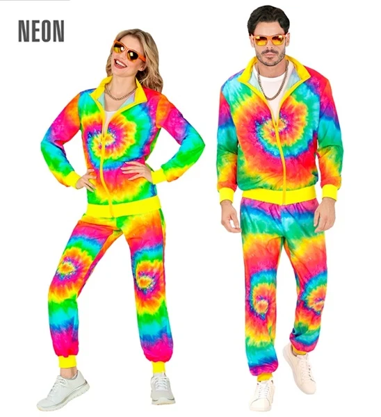 Neon Batik Rainbow Trainingsanzug - unisex
