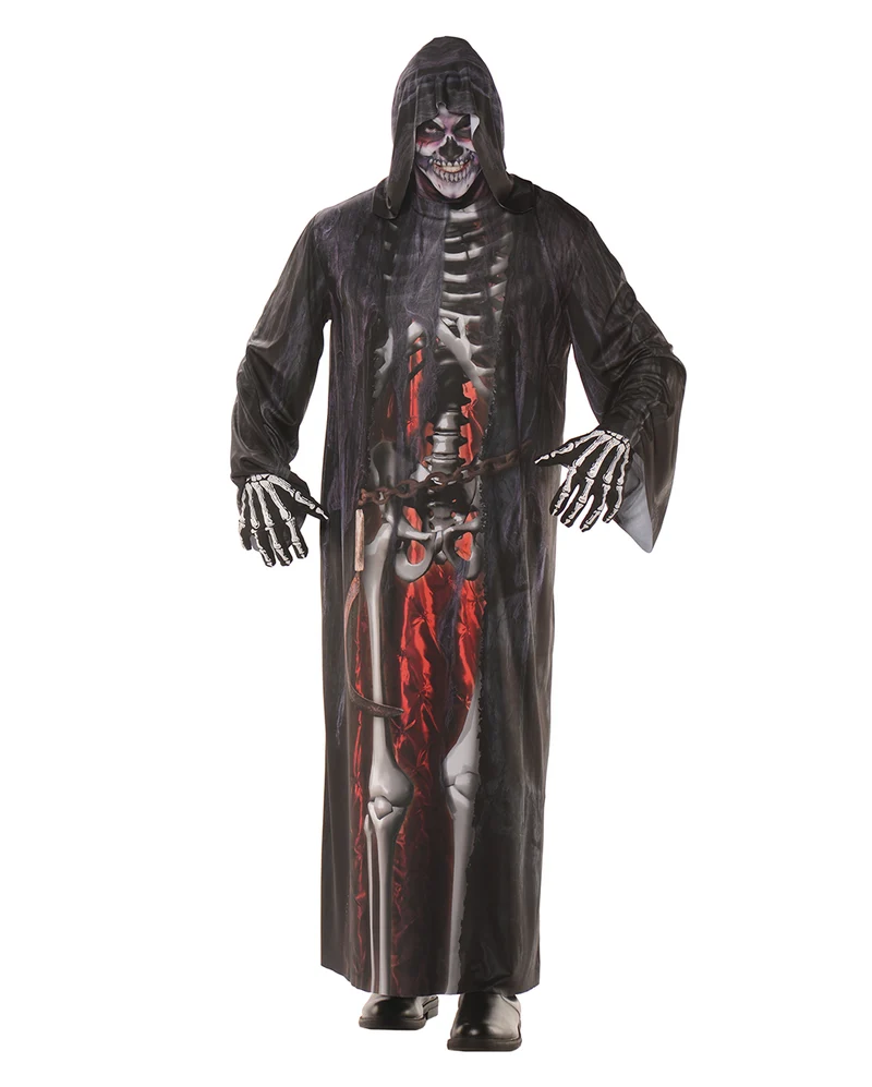 Grim Reaper Robe mit Fotodruck