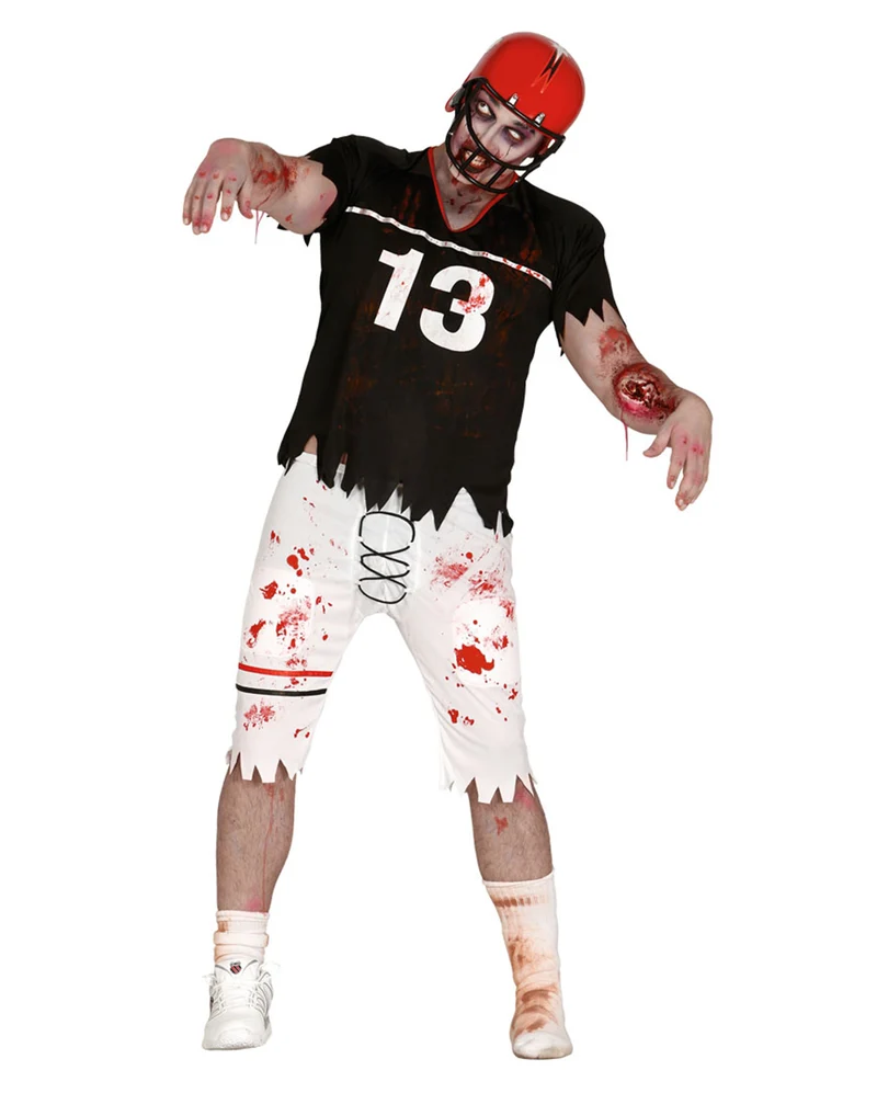 Zombie Football Spieler Kostüm