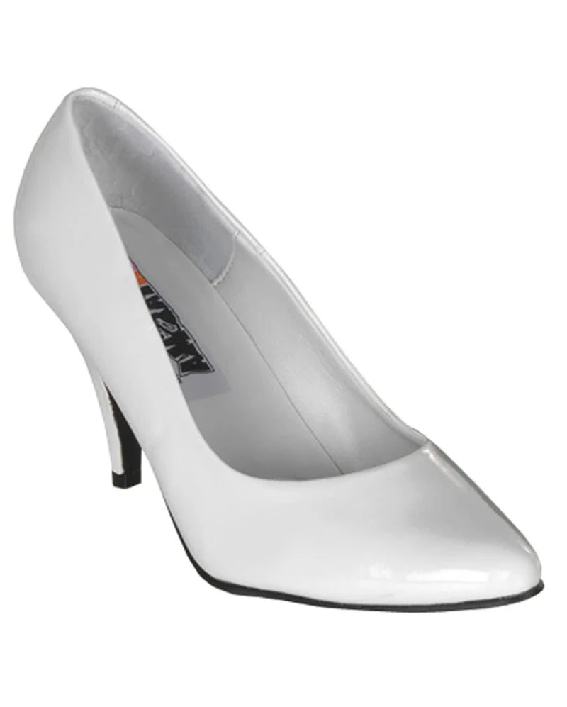 Lack Pumps weiß